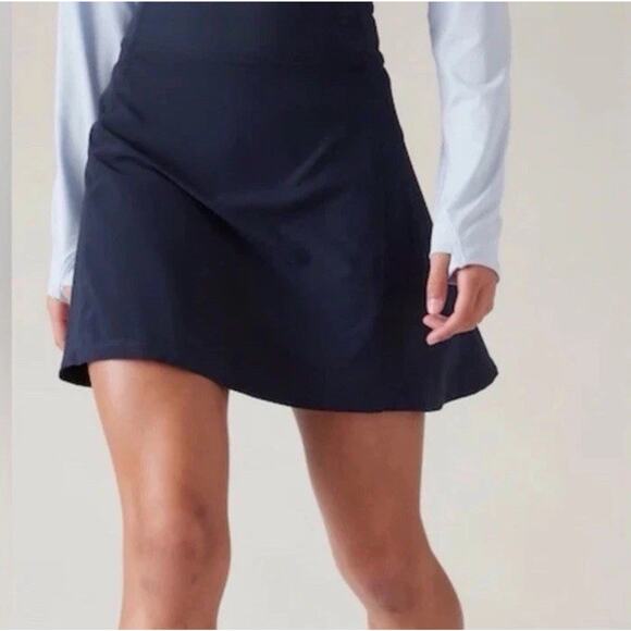 Athleta Girl School Day Skort Navy Blue Size L 12 Uniform Skirt Athleisure Prep - Picture 1 of 8